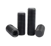 YAVCBOPM DIN913 Filettatura fine M4 M5 M6 M8 M10 M12 304 Acciaio inossidabile grado 12.9 Allen Esagonale Esagono incassato Bullone senza testa Vite di fissaggio(12.9 grade steel,10pcs M8x1x6)