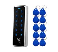 YAVIS Access Controller Metallo IP68 Impermeabile RFID Tastiera Touch Backlight Porta 13.56 MHz IC NFC Lettore di schede WG26/34 per Sistema di sicurezza per il controllo degli accessi, 10 portachiavi