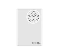 YAVIS Campanello porta cablato 90 dB Allarme cablato DC 12 V Ufficio, Villa, Casa controllo accessi Sistema di Sicurezza Bianco