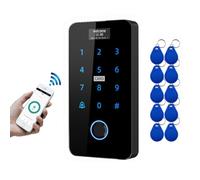 YAVIS TUYA RFID IP68 WiFi Controller di accesso impermeabile, doppia banda 125 kHz/13,56 MHz, con schermo, password touch, impronta digitale, NFC, tastiera, applicazioni mobili WG26 WG34, Portachiavi