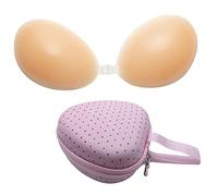 YAVO-EU Reggiseno Adesivo Invisibile Silicone，Push up Silicone Reggiseno Sportivi Donna Confortevole Reggiseno per Festa Matrimonio Uso Quotidiano (B)
