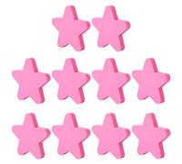 YAVSO Pomelli e maniglie, 10 pezzi, a forma di stella, per armadi, cassetti, colore: rosa