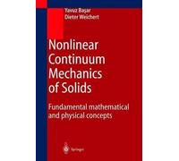 Yavuz Basar Dieter Weich Nonlinear Continuum Mechanics of Sol (Copertina rigida)