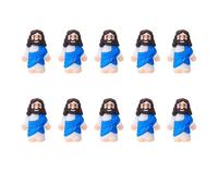 Yawdil 10/15 Pezzi Figure di Gesù Piccolo, Design Originale Mini Giocattoli di Gomma Gesù, per Nascondere E Cercare Favorisce Religiosi del Partito Regali per Il Battesimo della Scuola Domenicale