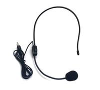 Yawdil Microfono cablato con filettatura da 3,5 mm, altoparlante amplificatore vocale per auricolare, piccola ape per insegnante, guida turistica, altoparlante universale
