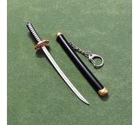 Yawdil Portachiavi 15cm Otto Colori Mini Zoro con Spada, Fermaglio portautosaloni da Uomo, Katana sciabola Portachiavi per Auto Portachiavi Regalo
