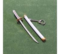 Yawdil Portachiavi 15cm Otto Colori Mini Zoro con Spada, Fermaglio portautosaloni da Uomo, Katana sciabola Portachiavi per Auto Portachiavi Regalo