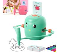Yawdil Robot di Disegno educativo interattivo, con 100 Carte e 2 Penne, Robot di Disegno Intelligente interattivo vocale per l'istruzione dei Bambini