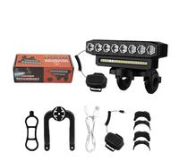 Yawdil USB Ricaricabile Bike Luce Anteriore 120dB Ciclismo Bike Horn Impermeabile 6 Modalità di Illuminazione Campanello Della Bicicletta Luce Anteriore Facile Da Installare