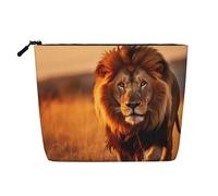 YaWea African Animals1 - Trousse per cosmetici, con cerniera, idea regalo per compleanno, Natale, laurea, nero, Taglia unica