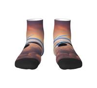 YaWea Magic Galaxy Sky Purple Print Standing Pencil Case, Cute Stand Up Pencil Pouch, Telescopic Pen Pouch, Portable Pencil Holder, Nero , taglia unica