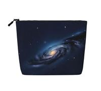 YaWea Universe Milky Way Galaxy stampa borsa cosmetica borsa da toilette con cerniera sacchetto dell'amicizia regalo per compleanno, Natale, laurea, nero, Taglia unica