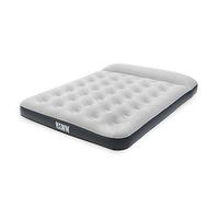 YAWN AIR Materasso da campeggio autogonfiante, letto matrimoniale, gonfiabile, pompa a batteria, cuscino integrato, per dormire e rilassarsi, include 2 toppe di riparazione e borsa per riporre oggetti