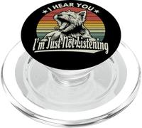 Yawn Cairn Terrier I Hear You I'm Not Listening Tramonto Retro PopSockets PopGrip per MagSafe