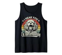 Yawn Cavapoo Cavoodle I Hear You I'm Just Not Listening Retro Canotta