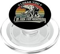 Yawn Dalmatian I Hear You I'm Not Listening Tramonto Retro PopSockets PopGrip per MagSafe