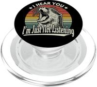 Yawn Otter I Hear You I'm Not Listening Divertente Tramonto Retrò PopSockets PopGrip per MagSafe