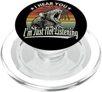 Yawn Rat I Hear You I'm Just Not Listening Tramonto Retro PopSockets PopGrip per MagSafe