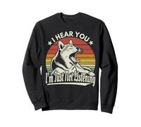 Yawn Shiba Inu/Akita Dog Ti sento, non sto ascoltando Felpa