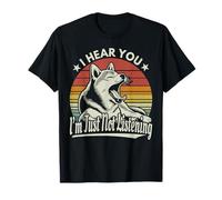 Yawn Shiba Inu/Akita Dog Ti sento, non sto ascoltando Maglietta