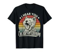 Yawn West Highland White Terrier Ti sento non ascolto Maglietta