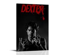 YAWRGJWRG Dexter Morgan (5), poster decorativi estetici su tela, decorazione artistica da parete per soggiorno, camera da letto, musica e film, 30 x 45 cm, con cornice