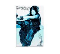 YAWRGJWRG Evanescence My Immortal - Poster decorativo estetico su tela, decorazione artistica da parete, decorazione artistica da parete per soggiorno, camera da letto, musica e film, 50 x 75 cm,
