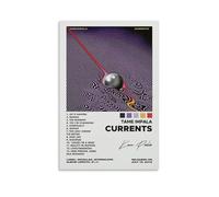 YAWRGJWRG Poster decorativo su tela con motivo "Tame Impala Currents 2015 (1), decorazione artistica da parete per soggiorno, camera da letto, musica e film, 30 x 45 cm, senza cornice