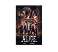 YAWRGJWRG Poster decorativo su tela, motivo: Alice in Borderland 2020 (1), decorazione artistica da parete per soggiorno, camera da letto, musica e film, 30 x 45 cm, senza cornice