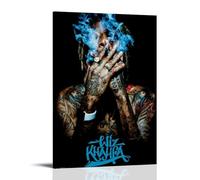 YAWRGJWRG Wiz Khalifa(8) Poster decorativi estetici su tela, decorazione artistica da parete per soggiorno, camera da letto, musica e film, 30 x 45 cm, con cornice