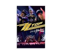 YAWRGJWRG ZZ Top(4), poster decorativi estetici su tela, decorazione artistica da parete per soggiorno, camera da letto, musica e film, 20 x 30 cm, senza cornice, stile