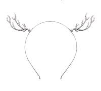 YAXAMING Cerchietto per capelli con corna di renna di cervo, corna di alce e cerchietti per capelli, fascia per capelli da donna, per feste di Natale, Halloween, sfilate, cosplay, accessori per feste