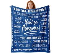 Yaxinduobao Coperta da uomo Get Well, regalo per uomo, con scritta "You are Awesome", 127 x 152,4 cm, regalo ispiratore per lui che pensa a te, amicizia sentiti meglio dopo un intervento chirurgico