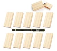 Yaxiny Pendrive 16GB, Chiavette USB 11 Pezzi In Legno, Pen Drive 16GB USB 2.0, Pennetta USB, for PC/Laptop/Smart TV, Perfetto come regalo, In Legno D'acero