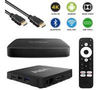 YAY GO Android 10 TV IP UHD 4K Dual-WiFi LAN Chromecast MicroSD Ricevitore IP
