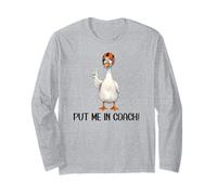 Yay Sports Game Day Put Me in Coach Dad Football Goose Duck Maglia a Manica