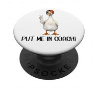 Yay Sports Game Day Put Me In Coach Dad Football Goose Duck PopSockets PopGrip Adesivo