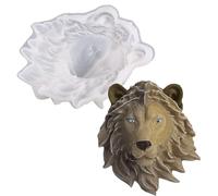 Yayatty Silicon Epoxy Casting Mold, 3D Animali Stampo Silicone Resina, Testa di leone Stampi Silicon per DIY Resin Casting Wall Desktop, Halloween Home Decor