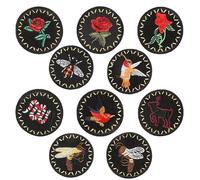 Yayatty Toppe Termoadesive, 10 Pz Uccello Toppe Applique Fiori Termoadesive Carina Fai da Te Vestiti Patch Adesivi, per Maglietta Jeans Abbigliamento Borse