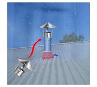 YAYDAFSHSAI Cappello per Camino, Comignolo Conico Superiore in Acciaio Inox for Tubi Esterni a Parete Singola 8-30 cm(D21cm*40cm/8.27in*15.75in)