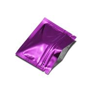 YAYDAFSHSAI Sacchetti con Chiusura a Zip in Mylar, Sealable Sample Baggies, 100pcs 7.5 * 6.3cm Heat Seal Aluminum Foil Ziplock Bags Flat Zip Lock(Purple)