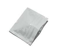 YAYDAFSHSAI Sacchetti con Chiusura a Zip in Mylar, Slide Zip Lock Flat Pouches, 100pcs 7.5 * 6.3cm Heat Seal Aluminum Foil Ziplock Bags Flat Zip(White)