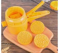 YAYDAFSHSAI Stampo per mooncake, Orange Mooncake Mould with Flower Cookie Stamps for Baking Cake DIY, Multiple Weights(125g 3Pcs)