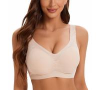 YaYiMei Bralette Donna pizzoreggiseno Imbottito Senza Ferretto è Stato Progettato appositamente per Le Donne con Reggiseno da A a C.