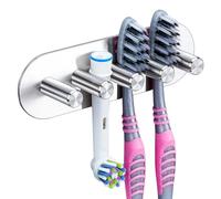 YAYINLI Portaspazzolino da bagno - Porta spazzolino elettrico da parete per bambini, in acciaio inox SUS 304, in nichel spazzolato