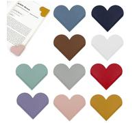 YAYNO 10 Pezzi Regalo Maestre Fine AnnoSegnalibro a Forma di Cuore in Pelle per Insegnanti Studenti Amanti dei Libri Idee Regalo Insegnanti Regalo Maestra Natale Regalo per Insegnante