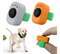 YAYNO 2 Pezzi Clicker per Cani e Gatti con Anello per Dita Pratico Accessorio per Addestramento Set Clicker per Cani, Gatti e Cavalli, Clicker Pratico e Compatto