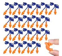 YAYNO 20 paia di tappi per le orecchie in silicone tappi con filo per dormire riutilizzabili insonorizzanti anti perdita con cavo appeso il nuoto e i viaggi riduzione del