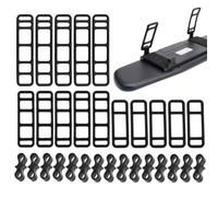 YAYNO 30 Pezzi Cinturino in Silicone per Bicicletta Fascette Silicone Elastiche per Bicicletta Anelli in Gomma per luci per Bicicletta Elastico perper Luce Posteriore Bici da Corsa