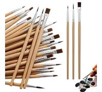 YAYNO 30 Pezzi Pennelli per Dipingere Pennelli Acquerello Pennello Fine Pittura Penne a Punta Liscia disegno di graffiti per pittura acrilica olio acquerello,guazzo,viso per artisti